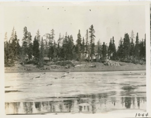 Image of Front view of camp in summer